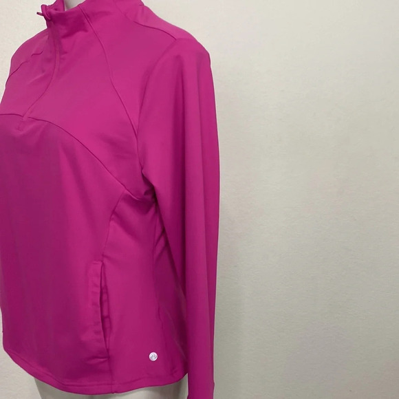 Apana Pink 3/4 Zip Gorpcore Athletic High Neck Outdoor Pullover Jacket Size XL - Picture 6 of 11